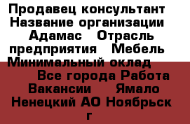 Продавец-консультант › Название организации ­ Адамас › Отрасль предприятия ­ Мебель › Минимальный оклад ­ 26 000 - Все города Работа » Вакансии   . Ямало-Ненецкий АО,Ноябрьск г.